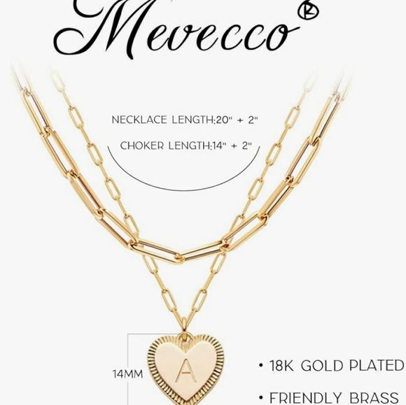 ❤HOST PICK❤Mevecco Jewerly Necklace Intial "B" - Picture 2 of 9